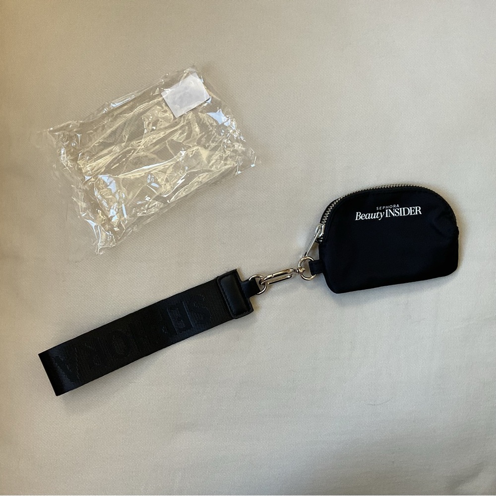 Sephora Beauty Insider Black Cosmetic Pouch Wristlet